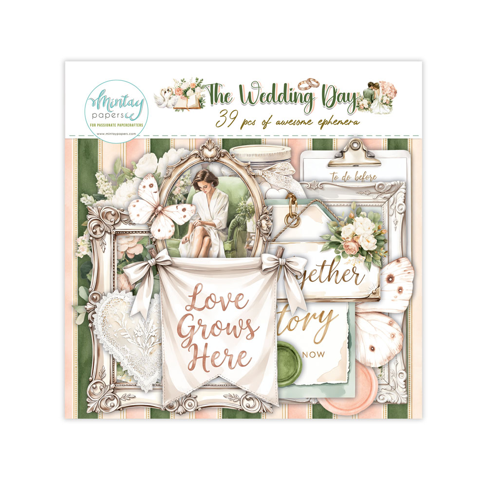MT-TWD-LSCE PRZEDSPRZEDAŻ *The Wedding Day -Efemery - die cuts 39szt-wysyłka po 25 lipca 2026r.