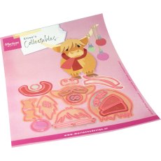 COL1593 Wykrojniki Marianne Design Collectable -Eline's Scottish Highlander - szkocka krowa