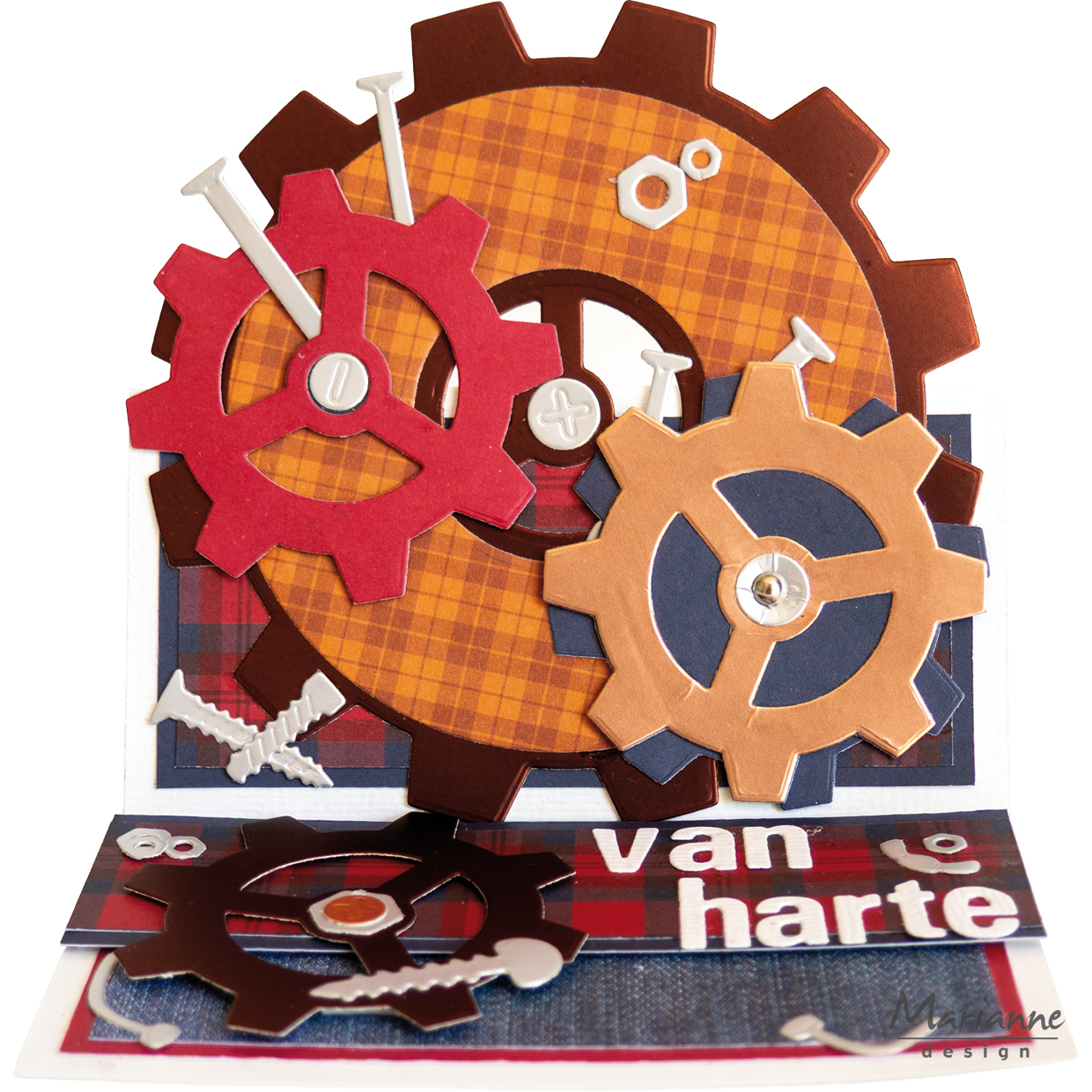 CR1737 Wykrojnik Marianne Design-Craftable -Gears-koła zębate