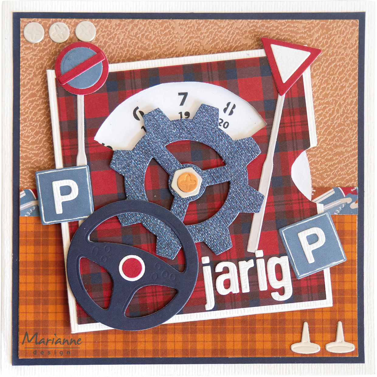 CR1737 Wykrojnik Marianne Design-Craftable -Gears-koła zębate