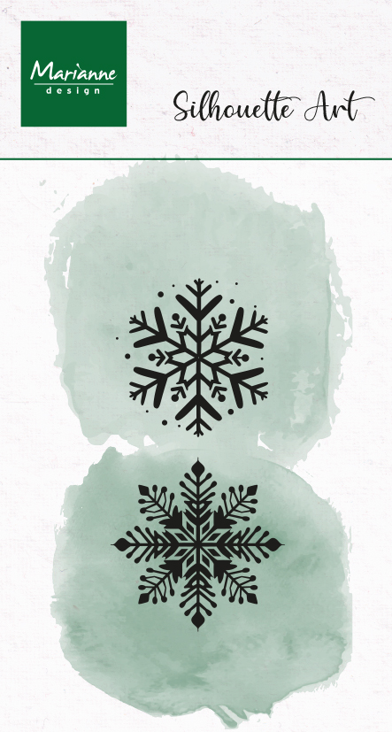 CS1199 Stemple silikonowe - Silhouette Art - Ice crystals-śnieżynki 2 szt