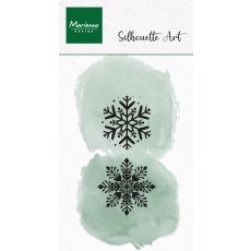 CS1199 Stemple silikonowe - Silhouette Art - Ice crystals-śnieżynki 2 szt