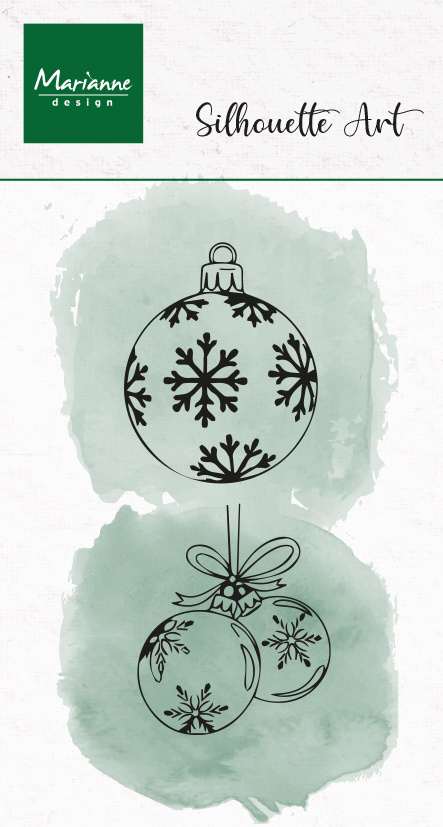 CS1200 Stemple silikonowe - Silhouette Art - Ornaments- bombki 2 szt