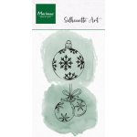 CS1200 Stemple silikonowe - Silhouette Art - Ornaments- bombki 2 szt