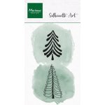 CS1201 Stemple silikonowe - Silhouette Art - Joly Trees - choinki 2 szt