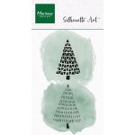 CS1202 Stemple silikonowe - Silhouette Art - Merry Trees- choinki 2 szt