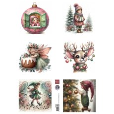FB2512 Arkusz A4 -Marianne Design -Fairybells - Enchantend Christmas
