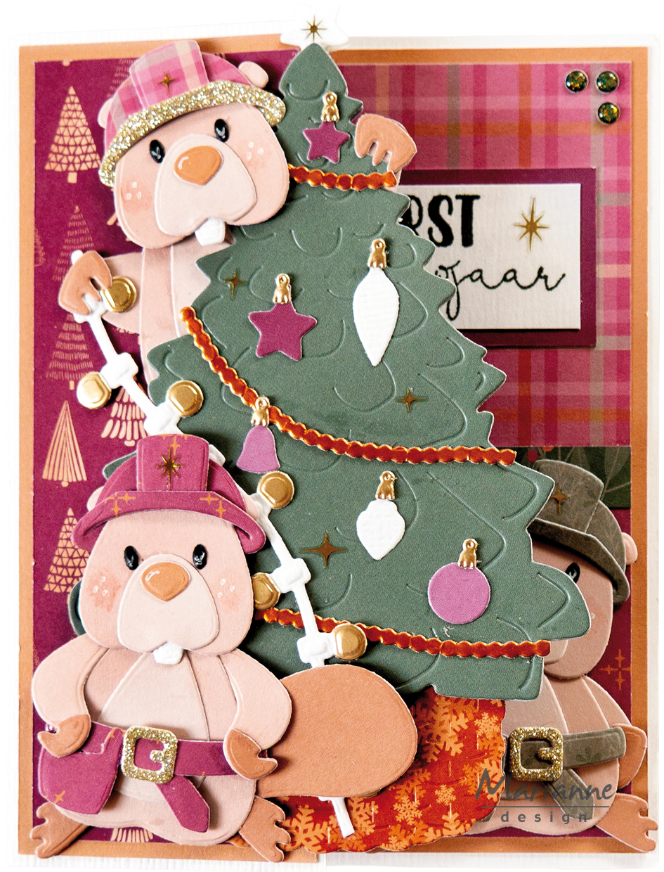 LR0964 Wykrojnik Marianne Design - Creatable -Candle Christmas tree (L)-choinka