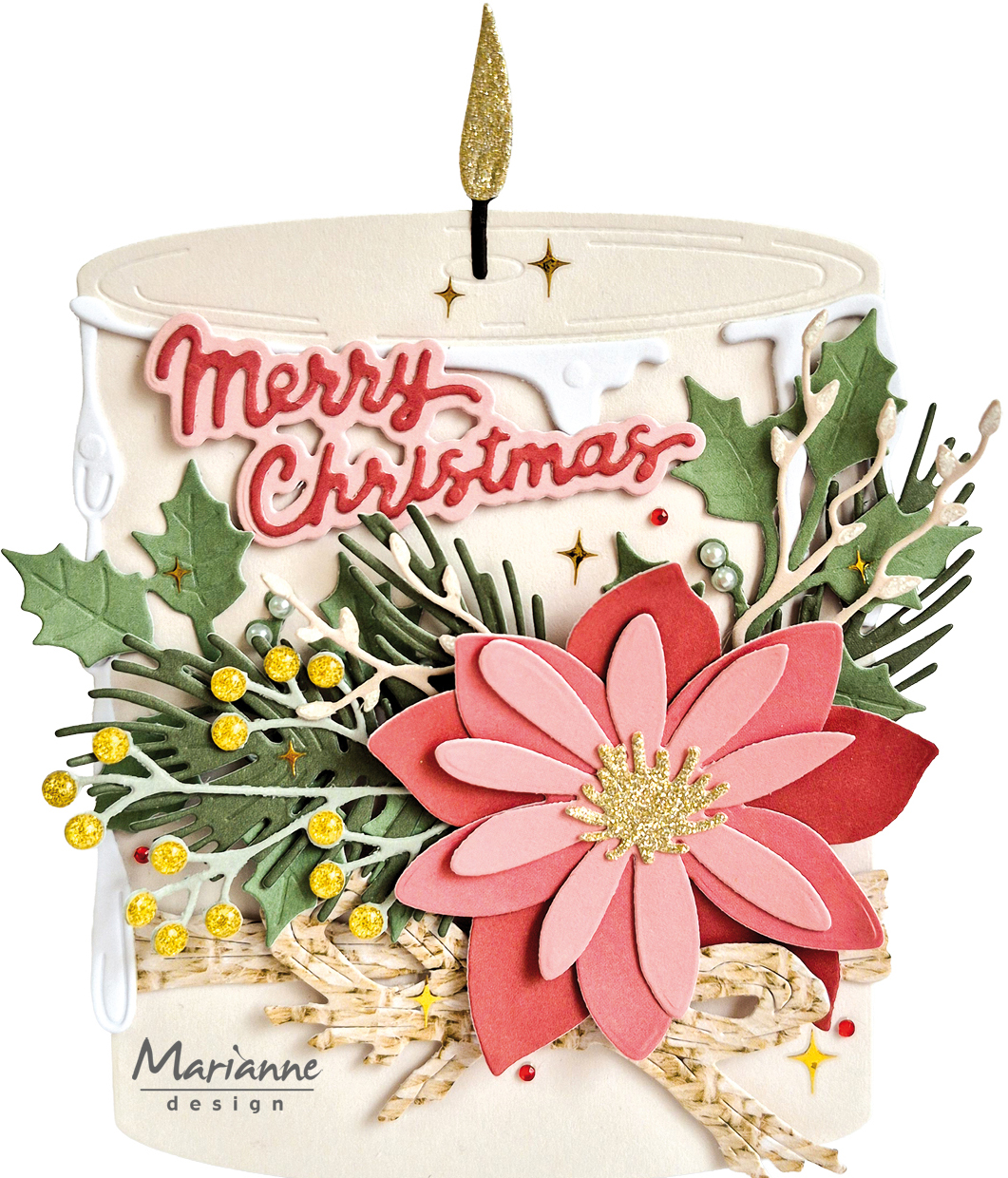 LR0965 Wykrojnik Marianne Design - Creatable -Candle (XL)-duża świeca