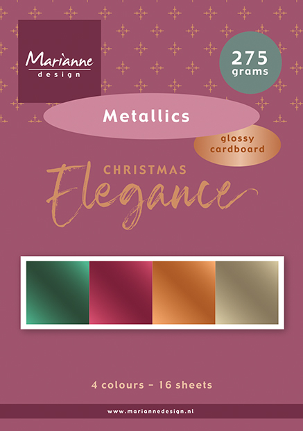 PK9225 Zestaw papierów A5 - Christmas Elegance -Metallics