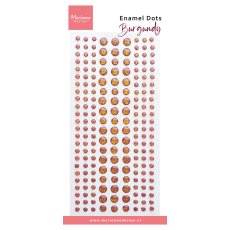 PL4542 Enamel dots - Burgundy - z  brokatem