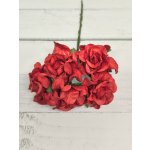 CF-G2-1 Papierowe róże Curly Flowers I am Roses - RED-czerwone pęczek 5 szt