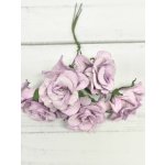 CF-G2-6 Papierowe róże Curly Flowers I am Roses - LILAC-liliowy -pęczek 5 szt