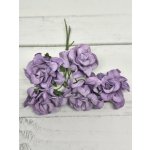 CF-G2-7 Papierowe róże Curly Flowers I am Roses - PURPLE- fiolet -pęczek 5 szt