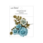 CR110134 Papierowe kwiatki - Little Birdie Handmade Printed Paper Flowers Roisin Blue Symphony 8 szt