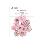 CR110159 Papierowe kwiatki - Little Birdie Handmade Printed Paper Flowers Mira Pink Symphony -10 szt