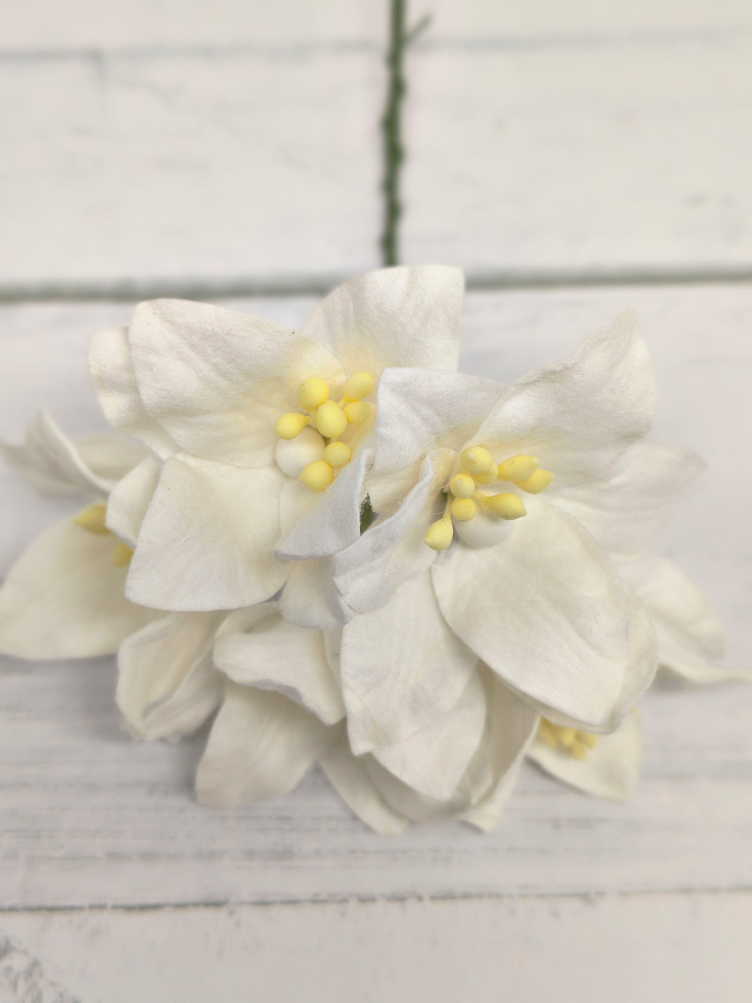 LY1-15 Lilie papierowe I'm Roses - WHITE- białe - 5 szt