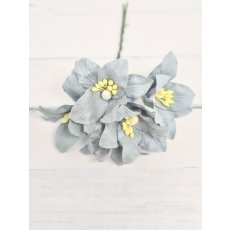 LY1-170 Lilie papierowe I'm Roses - BABY BLUE-  niebieskie - 5 szt