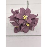LY1-185 Lilie papierowe I'm Roses -  PURPLE- śliwkowy- 5 szt