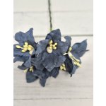 LY1-421 Lilie papierowe I'm Roses - SOLID DENIM BLUE - dżinsowy niebieski- 5 szt