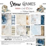 CC-F44-SWG-08 *PRZEDSPRZEDAŻ -SNOW GAMES - zestaw papierów 20,3x20,3cm - BASIC -wysyłka po 14.09.2026r.