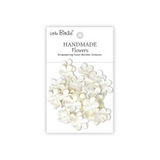 CR103049 Papierowe kwiatki - Little Birdie Handmade Printed Paper Flowers Pearl Petites Ivory Pearl 30szt