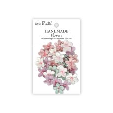 CR103052 Papierowe kwiatki - Little Birdie Handmade Printed Paper Flowers Pearl Petites Fairy Garden 30szt