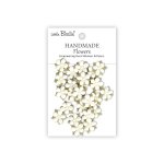 CR103059 Papierowe kwiatki - Little Birdie Handmade Printed Paper Flowers Elira Ivory Pearl 24szt