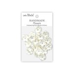 CR103147 Papierowe kwiatki - Little Birdie Handmade Printed Paper Flowers Twinkle Ivory Pearl -20szt
