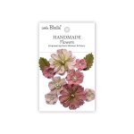 CR103260 Papierowe kwiatki - Little Birdie Handmade Printed Paper Flowers Liora Pink Passion  10szt