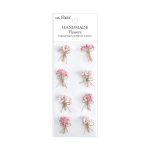 CR103270 Papierowe kwiatki - Little Birdie Handmade Printed Paper Flowers Bouqet  Pink Passion 8szt