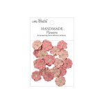 CR109890 Papierowe kwiatki - Little Birdie Handmade Printed Paper Flowers Twinkle Pink Passion -20szt