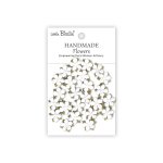 CR109953 Papierowe kwiatki - Little Birdie Handmade Printed Paper Flowers Elira Frosty White 24szt