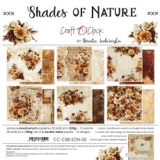 CC-C88-SON-00 *PRZEDSPRZEDAŻ -SHADES OF NATURE - zestaw papierów 30,5x30,5cm -wysyłka po 14.09.2026r.