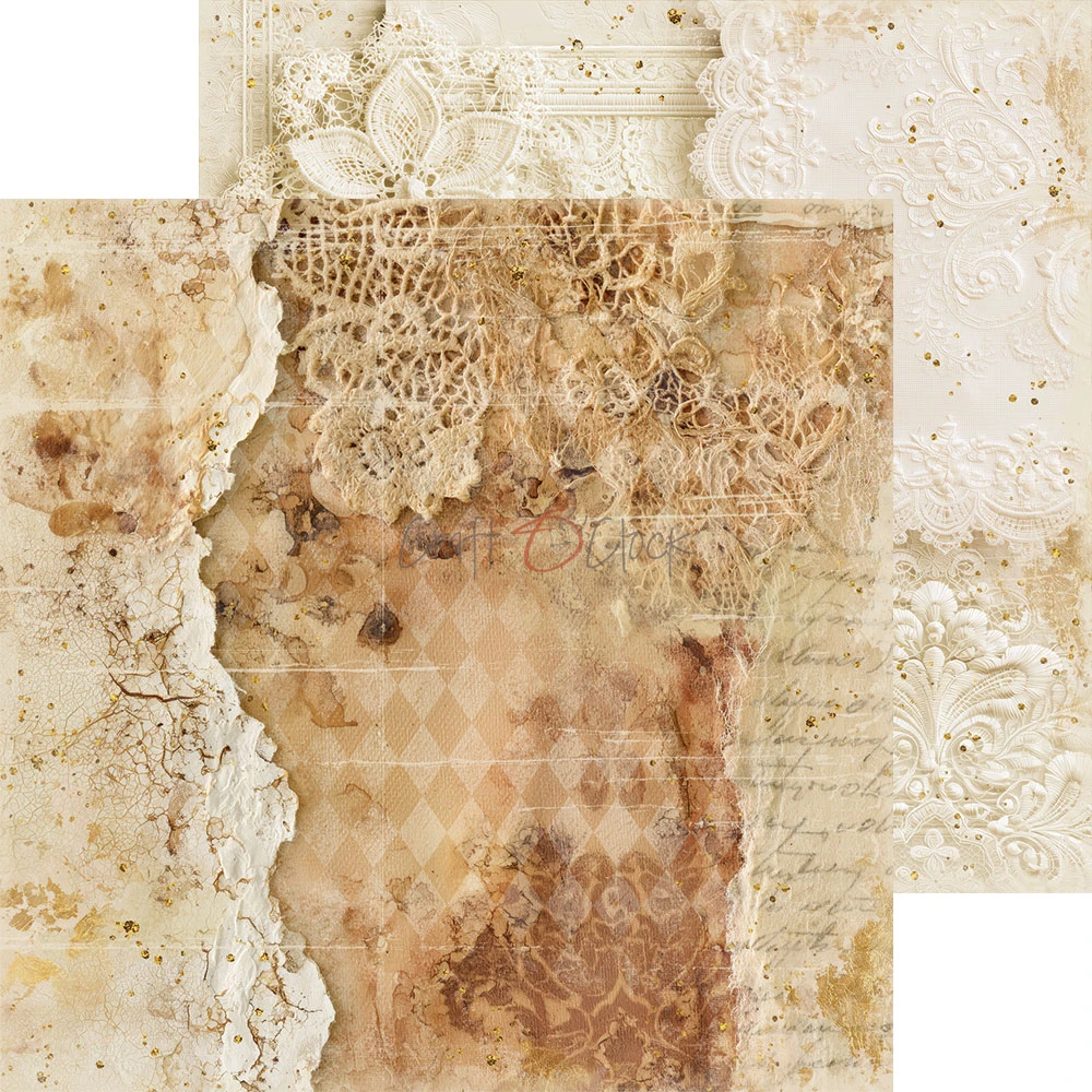 CC-C88-SON-09 *PRZEDSPRZEDAŻ -SHADES OF NATURE- zestaw papierów 20,3x20,3cm - MIX -wysyłka po 14.09.2026r.