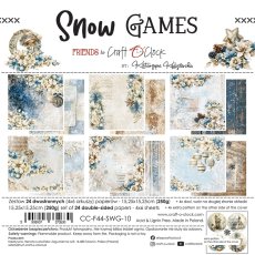 CC-F44-SWG-10 *PRZEDSPRZEDAŻ -SNOW GAMES - zestaw papierów 15,25x15,25cm -wysyłka po 14.09.2026r.