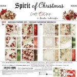 CC-C87-SCS-09 *PRZEDSPRZEDAŻ -SPIRIT OF CHRISTMAS- zestaw papierów 20,3x20,3cm - MIX -wysyłka po 14.09.2026r.