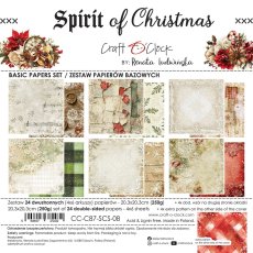 CC-C87-SCS-08 *PRZEDSPRZEDAŻ -SPIRIT OF CHRISTMAS- zestaw papierów 20,3x20,3cm - BASIC -wysyłka po 14.09.2026r.