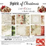 CC-C87-SCS-08 *PRZEDSPRZEDAŻ -SPIRIT OF CHRISTMAS- zestaw papierów 20,3x20,3cm - BASIC -wysyłka po 14.09.2026r.