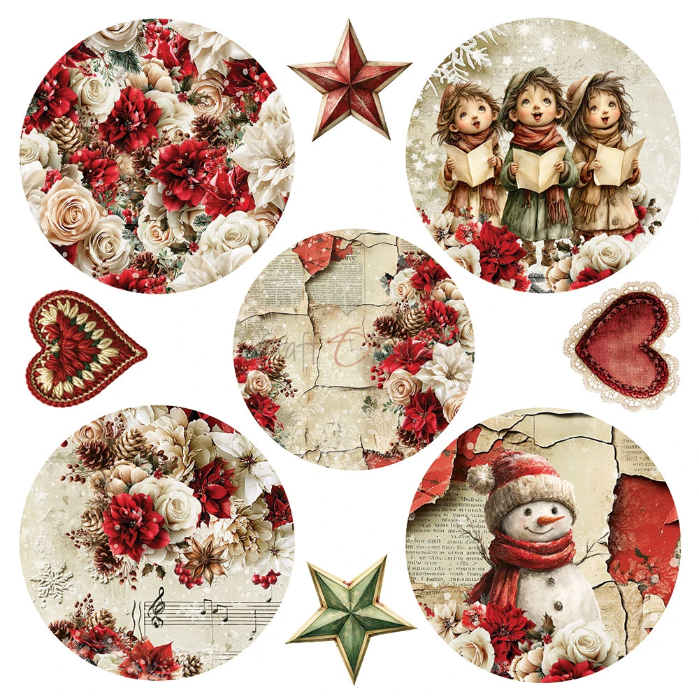 CC-C87-SCS-09 *PRZEDSPRZEDAŻ -SPIRIT OF CHRISTMAS- zestaw papierów 20,3x20,3cm - MIX -wysyłka po 14.09.2026r.