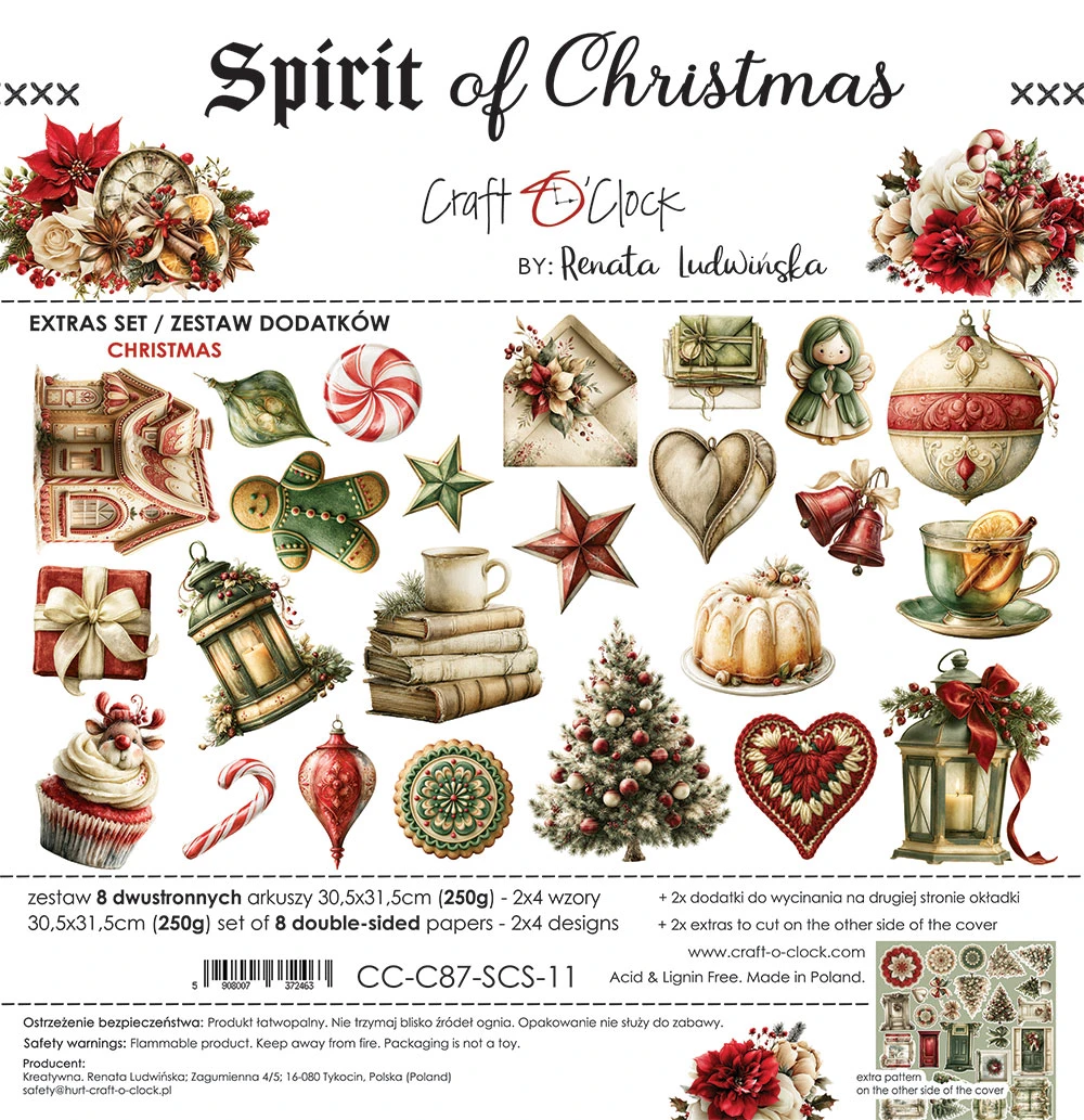 CC-C87-SCS-13 *PRZEDSPRZEDAŻ -SPIRIT OF CHRISTMAS - zestaw DODATKÓW - MIX -wysyłka po 14.09.2026r.