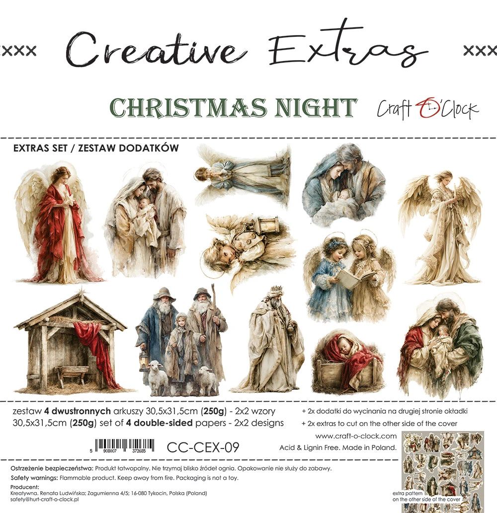 CC-CEX-09 *PRZEDSPRZEDAŻ -CREATIVE EXTRAS - 09 - CHRISTMAS NIGHT - zestaw DODATKÓW -wysyłka po 14.09.2026r.