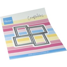 CR1738 Wykrojnik Marianne Design-Craftable -Stamp layout - square -kwadratowy układ znaczków