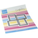 CR1738 Wykrojnik Marianne Design-Craftable -Stamp layout - square -kwadratowy układ znaczków