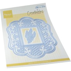 LR0974 Wykrojnik Marianne Design - Anja's decorative rectangle-ozdobny prostokąt