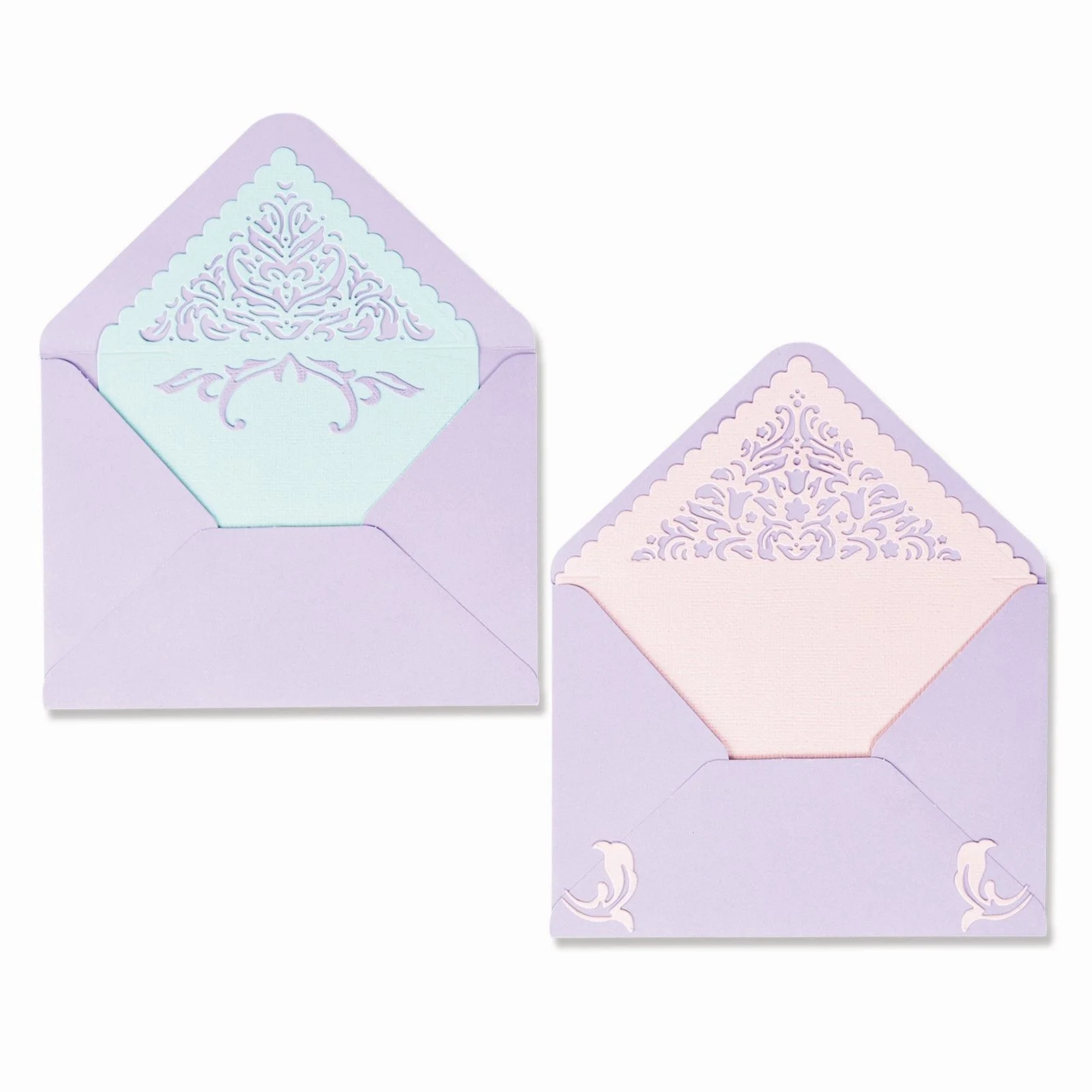 665890 Wykrojnik Sizzix • Thinlits Die Set 9PK Lace Envelope Liners by Lisa Jones