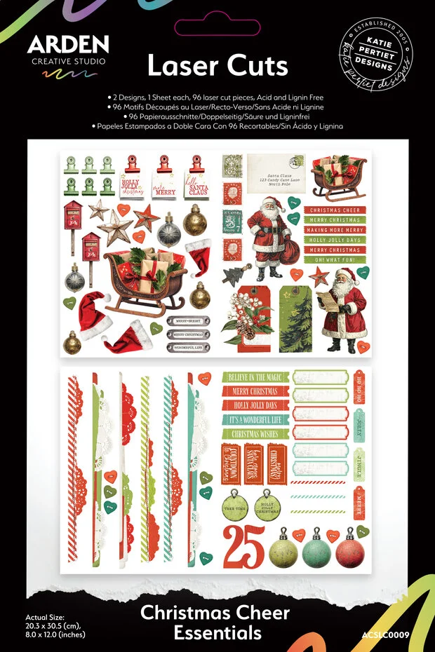 ACSLC0009 Laserowe elementy Christmas Cheer Essentials Laser Cuts (96pcs)