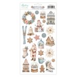 MT-SNL-12 *PRZEDSPRZEDAŻ * Snowberry Lane -MINTAY PAPERS - Naklejki - elementy - 15,2 x 20,3 cm- wysyłka po 5 października 2026