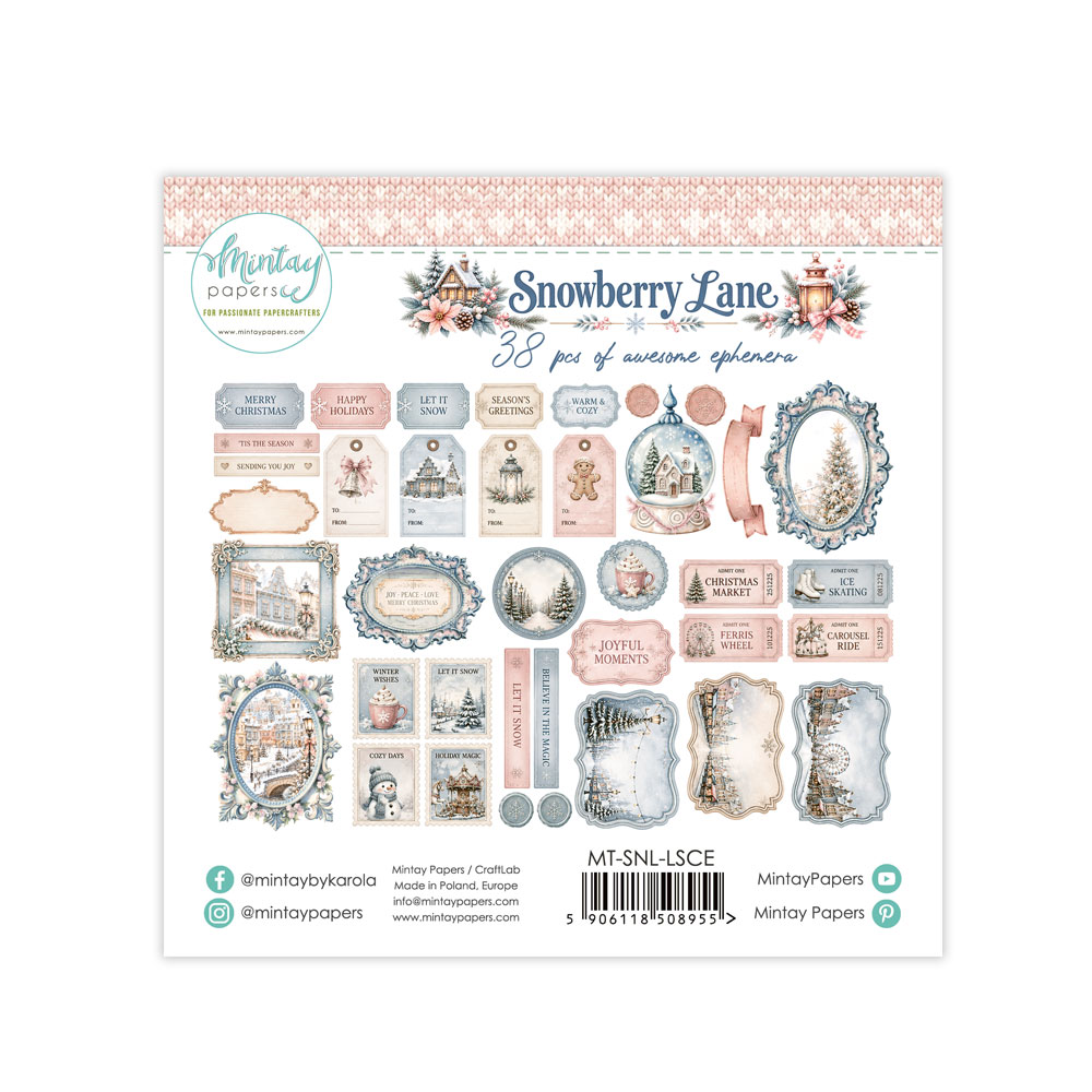MT-SNL-LSCE *PRZEDSPRZEDAŻ * Snowberry Lane -Efemery - die cuts 38szt- wysyłka po 5 października 2026