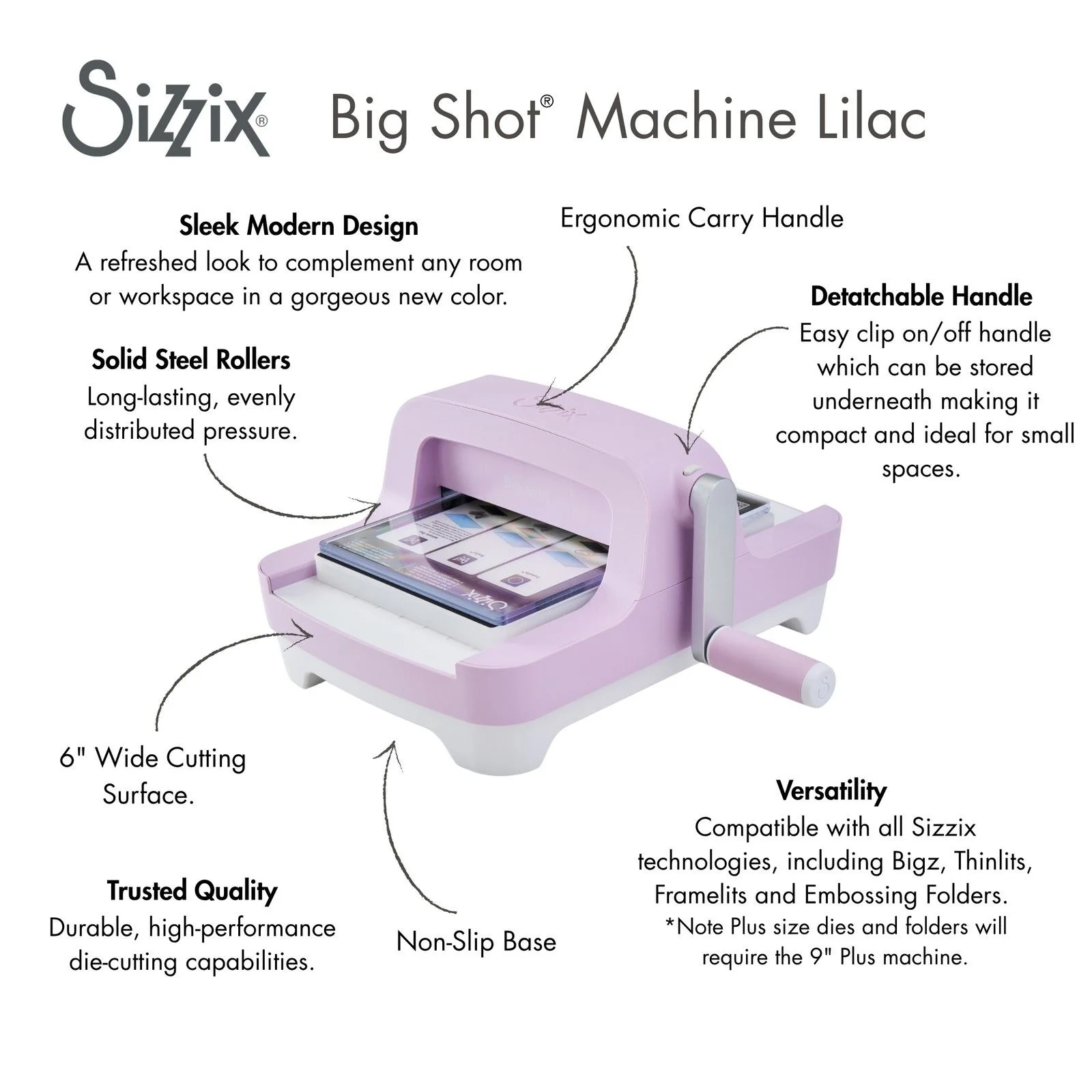 Maszynka do wykrojników Sizzix Big Shot A5 Lilac (667242)